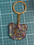 Cosmic kitty keychain