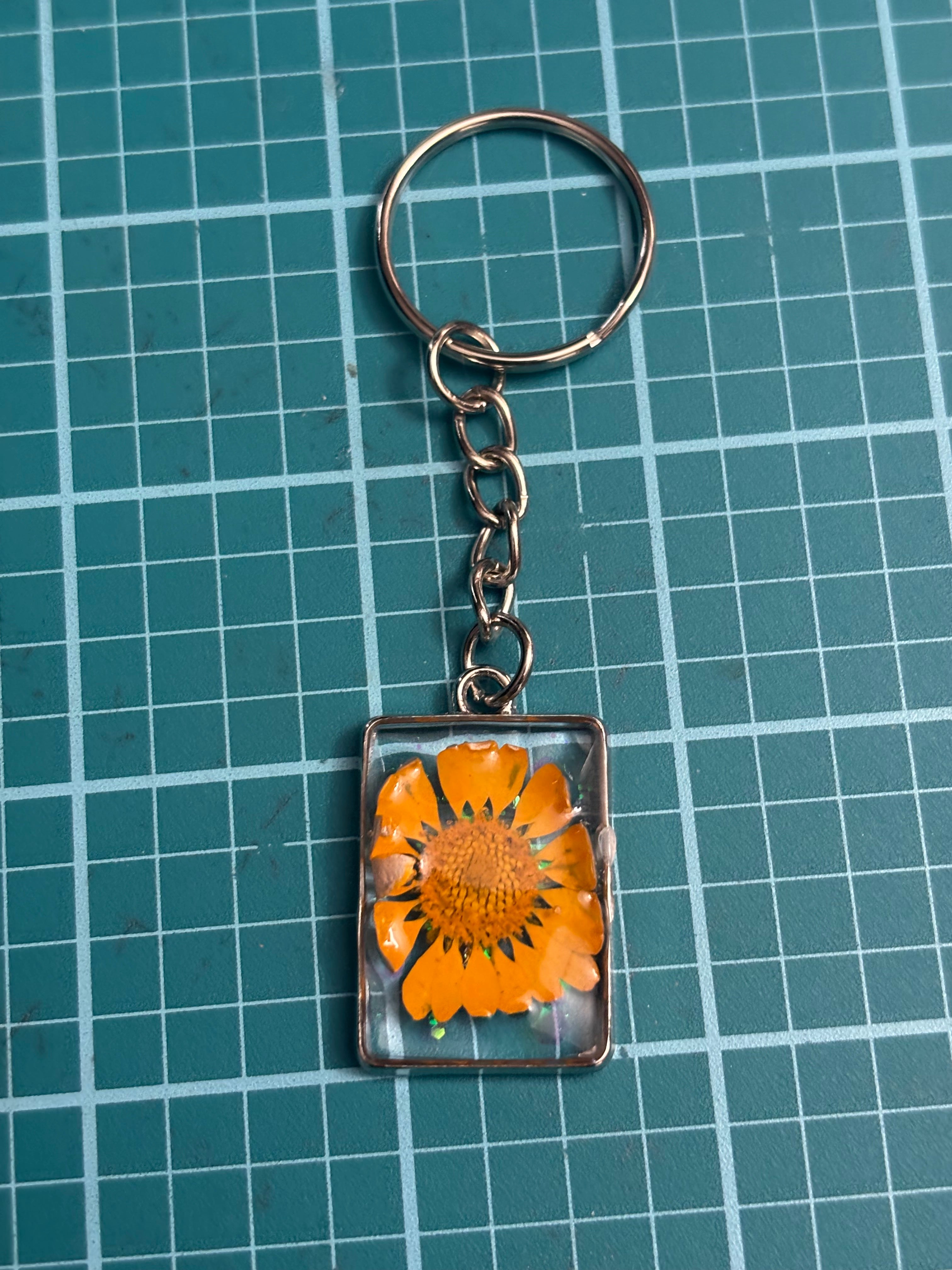 Golden glow keychain