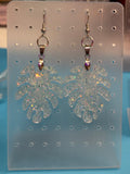 Glitter Leaf earrings